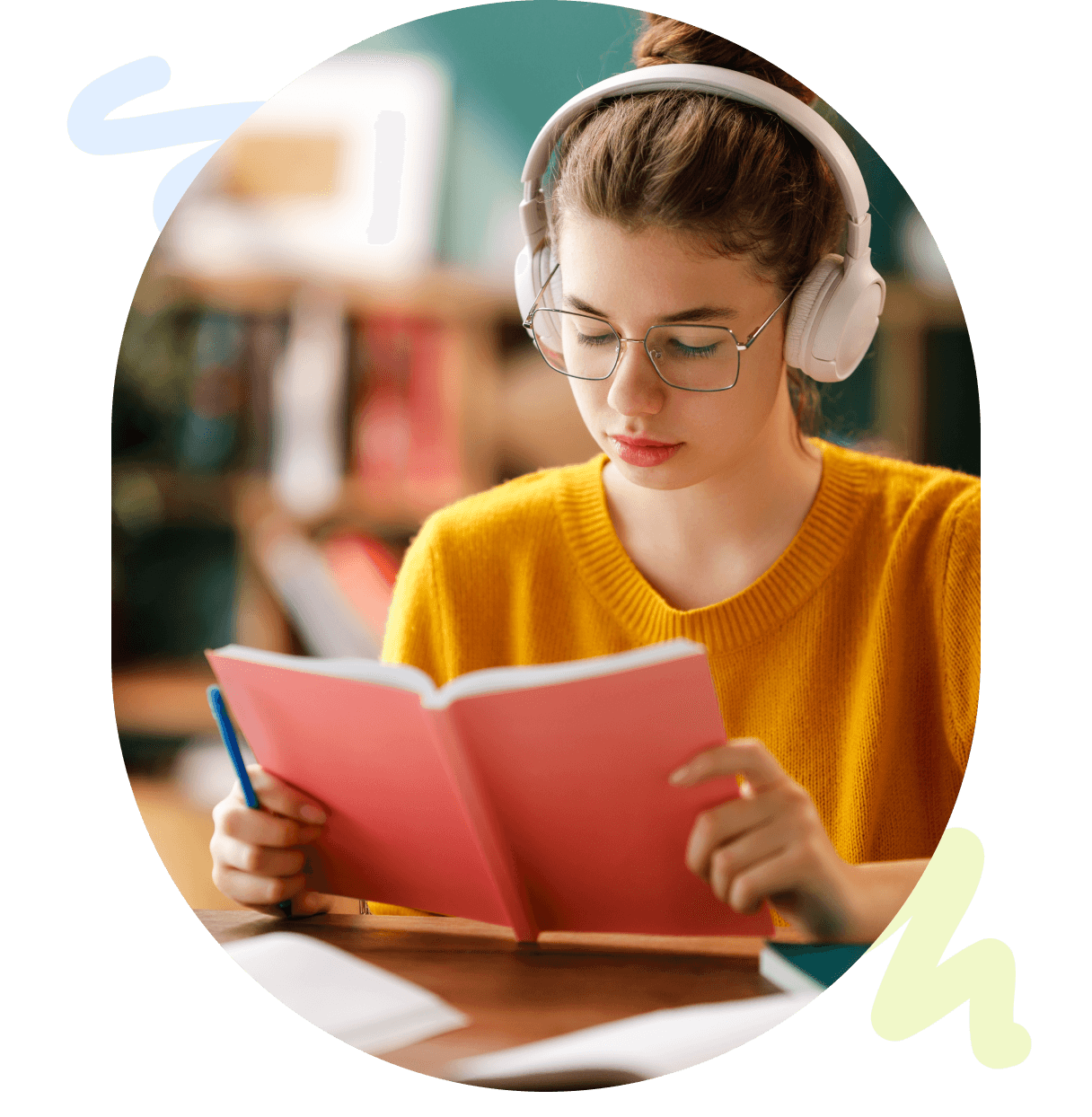 Image of a student attending a tutoring session